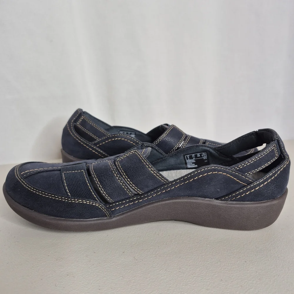 Clarks Cloudsteppers Sillian Stork Slip-on Shoes - Size 7.5 - Picture 2 of 12